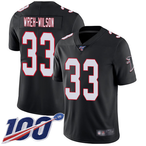 Atlanta Falcons Limited Black Men Blidi Wreh-Wilson Alternate Jersey NFL Football 33 100th Season Vapor Untouchable